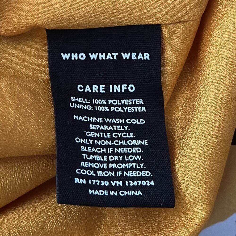 Who What Wear | Yellow Floral Midi Dress Size M - Picture 12 of 15